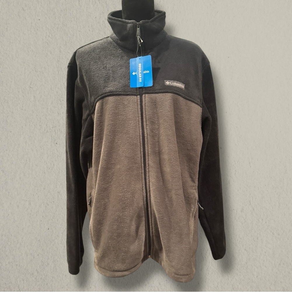Columbia Men's Steens Mountain Full Zip Fleece Jacket Charcoal Gray Large NWT